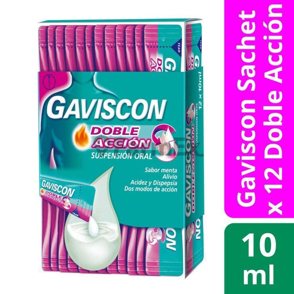 Gaviscon Doble Accion x 12 sachets Farmex-BanMedica-Persistente